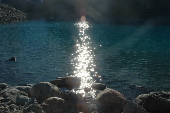 Saules takas Los Tres ezere
